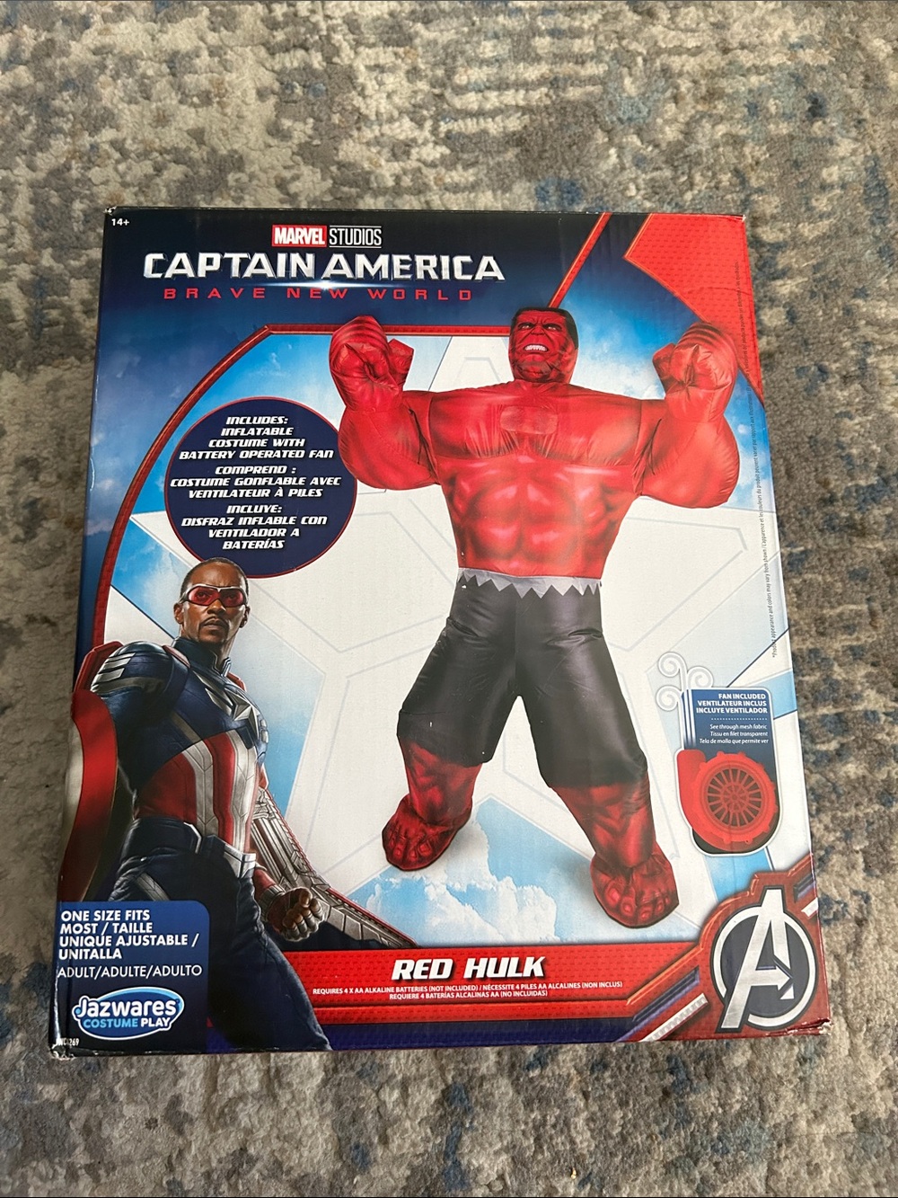 Red Hulk Inflatable Adult Costume